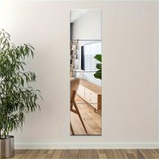 Resim 2D Düz, 4 adet, 1mm Kare Akrilik Ayna Duvar Dekorasyonu, Yatak Odası Oturma Odası Ofis Mutfak Banyo Veranda Dans Stüdyosu Spor Salonu için Uygun, Kırılmaz Çıkarılabilir Kendinden Yapışkanlı Akrilik Ayna, Duvara Monte Edilen Tam Boy Uzunlukta Kozmetik Ayna 20x20cm 