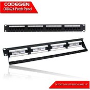 Resim CODEGEN COD624 24 PORT CAT6 UTP 1U PATCH PANEL 19" 
