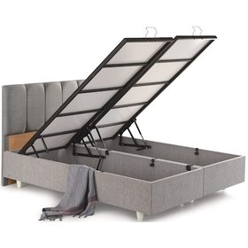 Resim Çift Kişilik Baza Yarma Dikine Başlık Seti Plus By Set 