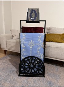 Resim Meva Rahleli Seccade Askısı ,islami Dekor, Ramazan Dekoru Siyah 