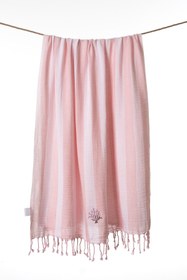 Resim Sealıne Pembe Müslin Nakışlı Peştamal 90X170 2544 - Pembe / 90 x 170 