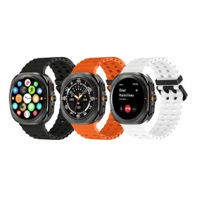 Resim Haino Teko 17 Akıllı Saat AMOLED Ekran Su Geçirmez 15 Gün Pil Arama Spor Sağlık Takibi Siyah 