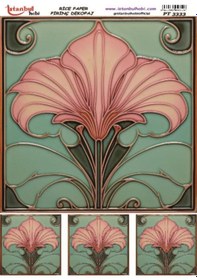 Resim Pirinç Dekopaj Kağıdı 30x42cm Pt-3333 Desenler 