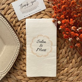 Resim Baskılı Özel Gün Peçetesi | 20 Adet Kişiye Özel Desenli – Düğün, Nişan, Söz ve Davetler İçin 