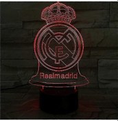 Resim Wekity 3d Led Gece Lambası İllüzyon 16 Renk Değiştiren Dekoratif Lamba Çocuklar İçin Mükemmel Hediyeler Seçim Real Madrid Çok Renkli 