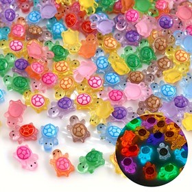 Resim 100 Adet Mini Karanlıkta Parlayan Renkli Kaplumbağa Dekorasyonları – Parti Süsleri, Oda Aksesuarı ve Hediye İçin Şık Reçine DIY Ürünler | 14 Yaş ve Üzeri İçin Uygun | Eğlenceli Tasarım | Dayanıklı Kaplumbağa Figürleri 