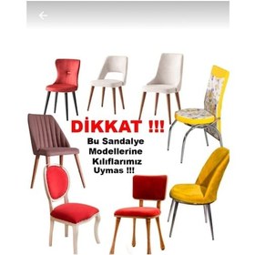 Resim Bürümcük Sandalye Kılıfı 6'lı Kahverengi 