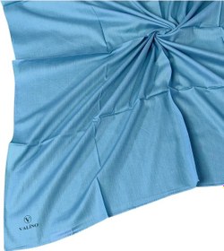 Resim Mim Eşarp Valino Organik Pamuk Düz Renk Eşarp 100x100 Cm - Doğal Ve Nefes Alabilen Kumaş İndigo 