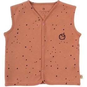 Resim Çift Taraflı Yelek Bebek Cosmos Pembe Organik Pamuk - Pembe Dots / 0-6 Ay 