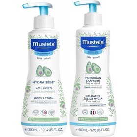 Resim Mustela Yenidoğan Saç Ve Vücut Şampuanı 500 Ml + Mustela Hydra Bebe Vücut Losyonu 300 Ml 