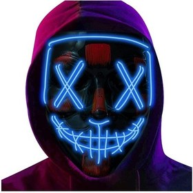 Resim Festival Cosplay Hallow İçin Cadılar Bayramı Maskesi Led Işık Maskesi, Zqkla Diğer 