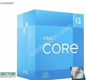 Resim INTEL CORE i3-12100F 3.30Ghz 12MB 1700p 12.Nesil 