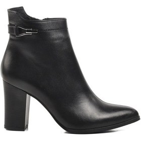 Resim Venüs 2355801k Kadın Hakiki Deri Dikiş Detaylı Tokalı Fermuarlı Topuklu Bot 001 