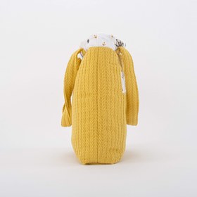 Resim Bebek Bakım Çantası - Hardal Örgü - Sarı Gemili 