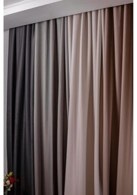 Resim Lunet 140x270 Cm 2 Adet Blackout Fon Perde Bej 