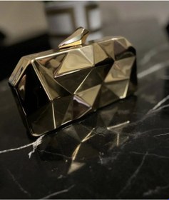 Resim Abiye Çanta Gold Metalik 