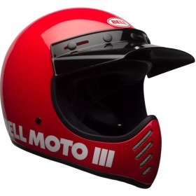 Resim Bell Moto-3 ECE5 Classic kırmızı S enduro motosiklet kaskı 
