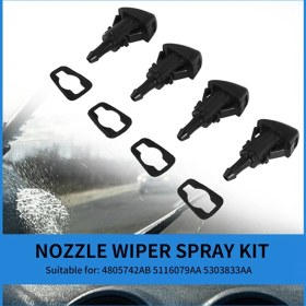 Resim Quarter Stone 16'lı Paket Ön Cam Yıkama Nozulu Silecek Spreyi Kiti Değişimi (Yurt Dışından) 