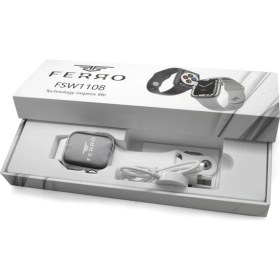 Resim Ferro Beyaz Renk Silikon Kordonlu Akıllı Saat TH-FSW1108-AG 