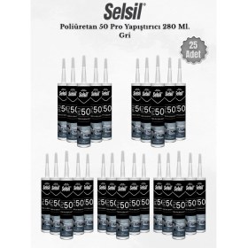 Resim Selsil Poliüretan Mastik Gri 280 Ml. - 25 Adet 