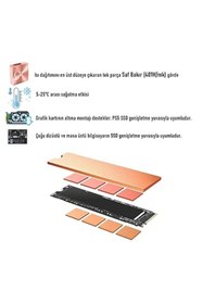 Resim Genel Markalar Copper2 Dizüstü Masaüstü M.2 NVMe M.2 SATA SSD Soğutucu Heatsink 