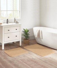 Resim Koza Home Mino Kaydırmaz Taban Bej Banyo Paspası Bej 