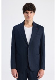 Resim D's Damat Ds Damat Comfort Fit Lacivert Çizgili Takim Elbise 6hc05s210604m 101 