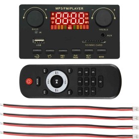 Resim Serfhyff 2X40W Amplifikatör Bluetooth 5.0 Mp3 Pansiyonu Wav Decoder Tahtası 12V Araba Fm Radyo Modülü Desteği Tf USB Aux Handsfree (A) (Yurt Dışından) 