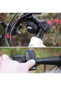 Resim Besthome1 Kablosuz Bisiklet Kornası 115db Yüksek Ses Anti-hırsızlık Kornası Ipx5 Su Geçirmez, 3 Akslı Bisiklet Alarmı Siyah 
