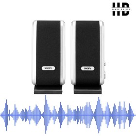 Resim Snopy SN-820 1+1 Siyah/Gümüş USB Hoparlör 