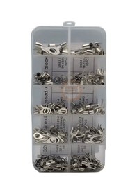 Resim Halka Ve Çatal Tip Kutulu İzolesiz Kablo Pabuç Terminali Seti 320 Parça 5 Boy 