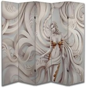 Resim Kadın Temalı Özel Tasarım Paravan Room Divider PRV1245, 180 x 180 