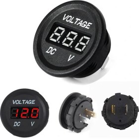 Resim Keepro Dijital voltmetre DC 12-24 V vidalı Oto Motosiklet tekne için 