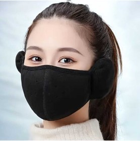 Resim PAWNEST Rüzgar Geçirmez Termal Kış Maskesi – Kulaklıklı Snowboard, Kayak ve Bisiklet Yüz Maskesi 