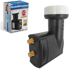 Resim LNB İKİLİ (TWIN) 0.3DB 3D FHD GOLDMASTER RM-206 