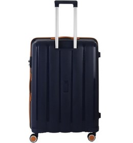 Resim Mçs Polipropilen Valiz V305 75 Cm Lacivert/hardal 