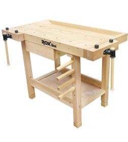 Resim Rox Wood 0111 Iki Mengeneli Hobi Ahşap Oyma Marangoz Çalışma Tezgahı 106 cm 