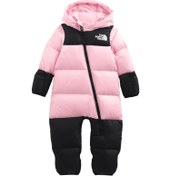 Resim Siyah Pembe Kapüşonlu Unisex Bebek Tulum 