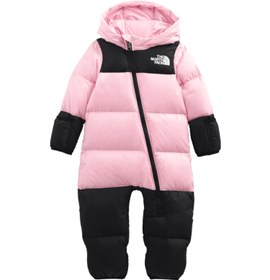 Resim Siyah Pembe Kapüşonlu Unisex Bebek Tulum 