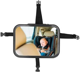 Resim Otomotiv İç Bebek Aynası 360 Derece Dönebilir Ayarlanabilir Kayışlar Geniş Görünüm Araba dikizli Bebek Güvenliği için Akrilik 