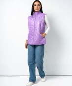 Resim Diar-tex Kadın Uzatılmış Büyük Beden Kapitone Yelek 320930638 Leylak 