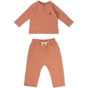 Resim Littlegusto Little Gusto Bebek Pijama Takımı Cosmos Pembe Organik Pamuk 