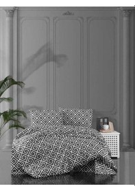 Resim Üntaş Life Blackwhite Serisi Diagonal Tek Kişilik Pamuklu Nevresim Seti Ecdiagonal001 