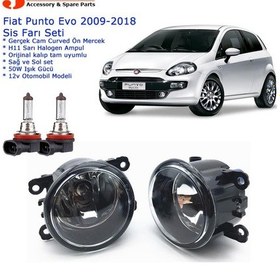 Resim Fiat Punto Evo 2009 Sis Farı Set Oem: 8200074008 