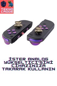 Resim beboncool Switch/Switch Lite/Switch OLED JoyCon Uyumlu ŞEFFAF Analog Yükseltici-Analog Koruyucu Silikon PAD 