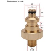 Resim 1 Pc-metal Basınçlı Yıkama Hortumu Dönüştürücü Bağlama Ve Bağlantıyı Kesme Hortum Pa Katı Pirinç Hortum Sulama Başlıkları 45141530 