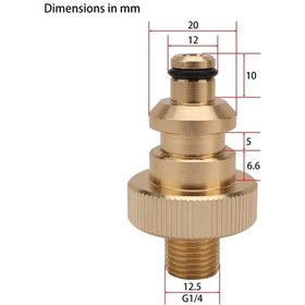 Resim 1 Pc-metal Basınçlı Yıkama Hortumu Dönüştürücü Bağlama Ve Bağlantıyı Kesme Hortum Pa Katı Pirinç Hortum Sulama Başlıkları 45141530 