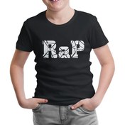 Resim RAP Logo Siyah Çocuk Tshirt 