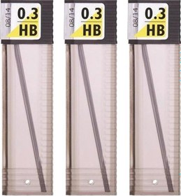 Resim 0.3 Kalem Ucu HB 60 mm 3 Paket 0,3 Min Kalem Uç Teknik Kalem Yedeği Mono Tombow HB 60 mm 3 Paket 