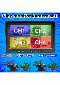 Resim 7'' Kayıtsız Ekran 2 Ad Araç Ve Yaya Tanıma Sesli İkazlı Kamera 